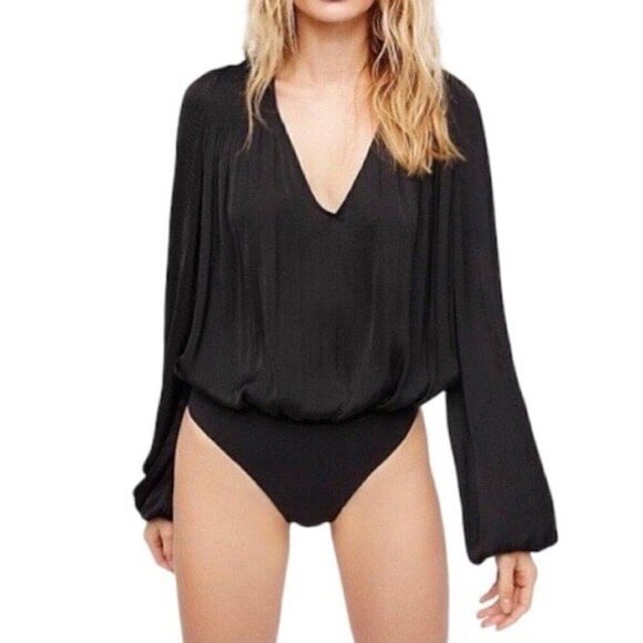 Free People Intimately Smockin n Rockin Bodysuit - Picture 1 of 8